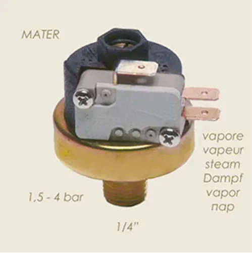 Presostat automat pentru vapori, 1.5 – 4 bari, 1/4″, Mater