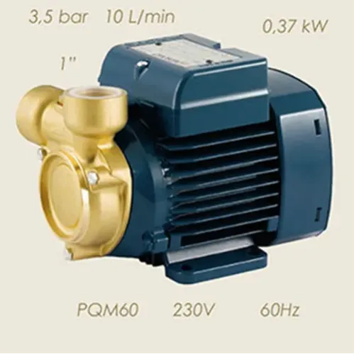 Pompa electrica 3.5 bari, putere 0.37 Kw, racord 1″, debit 5-40 L/min, 220V, PEDROLLO PQm 60 BS