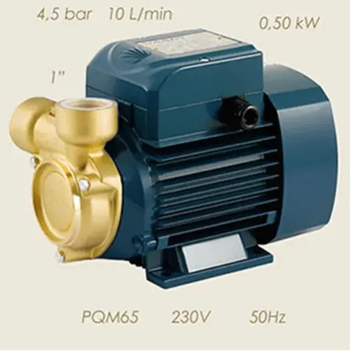 Pompa electrica 4.5 bari, putere 0.50 Kw, racord 1″, debit 5-50 L/min, PEDROLLO PQm 65