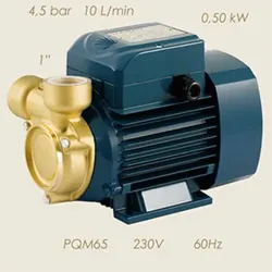 Pompa electrica 4.5 bari, putere 0.50 Kw, racord 1″, debit 5-50 L/min, PEDROLLO PQm 65
