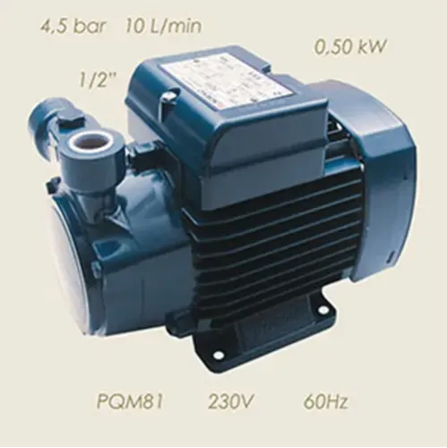 Pompa electrica 4.5 bari, putere 0.50 Kw, racord 1/2″, PEDROLLO PQm 81