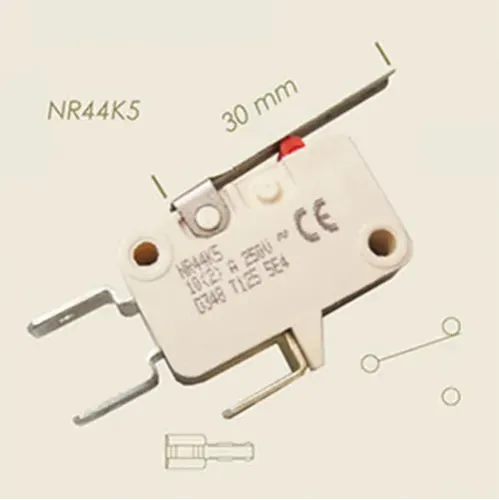 Microintrerupator cu tija lungime 30mm, NR44K5