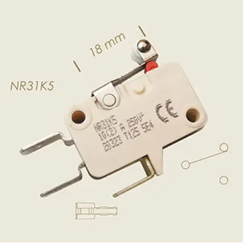 Microintrerupator cu tija lungime 18mm, NR31K5
