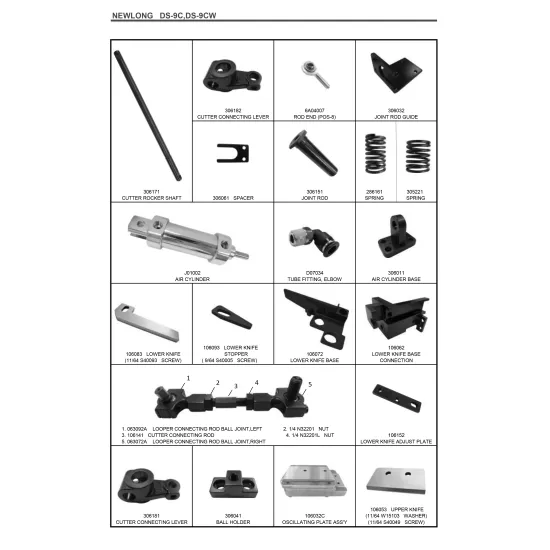 Piese de schimb pentru masini de cusut saci NEWLONG DS-9 Series