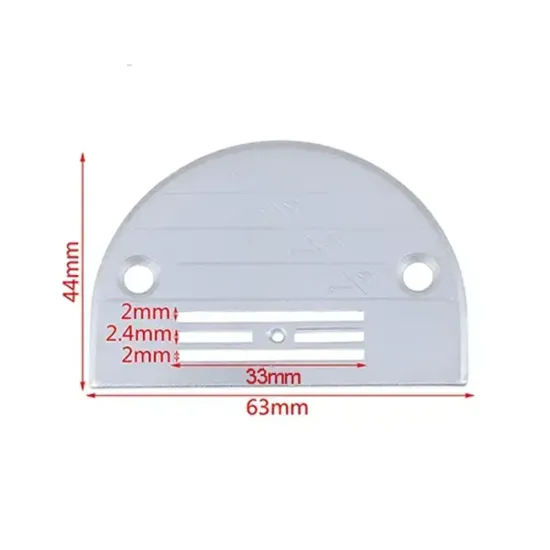 Placa de ac pentru masina industriala de cusut liniara simpla cu 1 ac, ø gaura ac 2,2mm