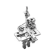 Set conversie pentru masini industriale de cusut acoperire cu 2 ace Kingtex CTD-9085, 4.8mm (3/16″)