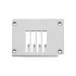 Placa de ac pentru masini industriale de cusut speciale cu 4 ace Kansai Special 1404P, 38.1mm×4 (1-1/2″×4)