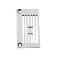 Placa de ac pentru masina de cusut industriala uberdeck 2 ace Kansai Special BLX2202-W, 1/4″ (6,4mm)