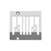 Placa de ac pentru masini industriale de cusut speciale cu 4 ace Kansai Special DLR 1508P-E, 6.4mm×4 (1/4″×4)