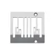 Placa de ac pentru masini industriale de cusut speciale cu 4 ace Kansai Special DLR 1508P-E, 6.4mm×4 (1/4″×4)