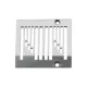 Placa de ac pentru masini industriale de cusut speciale cu 6 ace Kansai Special DLR 1509P-E, 3.2mm×6 (1/8″×6)