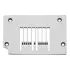 Placa de ac pentru masini industriale de cusut speciale cu 11 ace Kansai Special 1412P, 3.2mm x 11 (11×1/8)