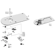 Ansamblu placa de ac pentru masini industriale de cusut Juki AMS-210E