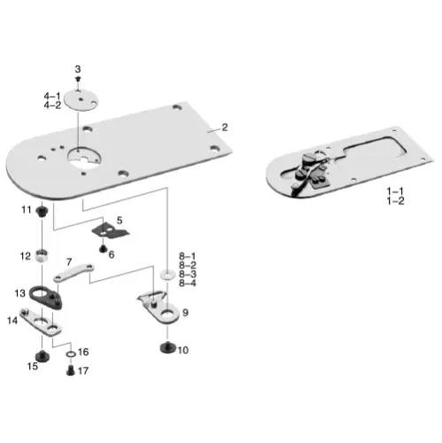 Ansamblu placa de ac pentru masini industriale de cusut Juki AMS-210E