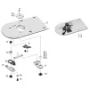Ansamblu placa de ac pentru masini industriale de cusut Juki AMS-215D