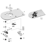 Ansamblu placa de ac pentru masini industriale de cusut Juki AMS-215D
