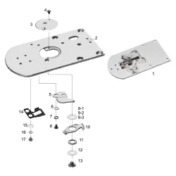 Ansamblu placa de ac pentru masini industriale de cusut Brother BAS-311G