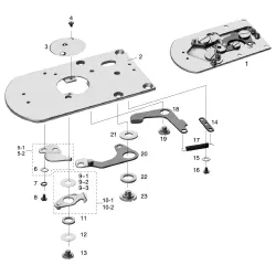 Ansamblu placa de ac pentru masini industriale de cusut Brother BE-438D