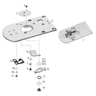 Ansamblu placa de ac pentru masini industriale de cusut Brother BE-438F