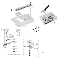 Ansamblu placa de ac pentru masini industriale de cusut Brother HE-800A