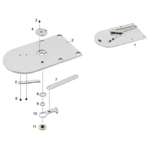 Ansamblu placa de ac pentru masini industriale de cusut Brother KE-430E
