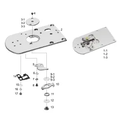 Ansamblu placa de ac pentru masini industriale de cusut Brother KE-430F