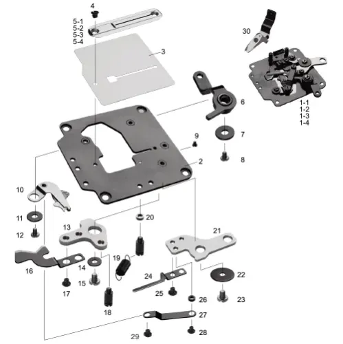 Ansamblu placa de ac pentru masini industriale de cusut Juki LBH-1790