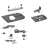 Ansamblu placa de ac pentru masini industriale de cusut Juki LBH-780