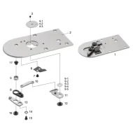 Ansamblu placa de ac pentru masini industriale de cusut Juki LK-1850