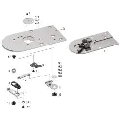 Ansamblu placa de ac pentru masini industriale de cusut Juki LK-1900