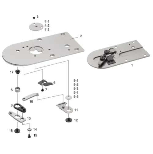 Ansamblu placa de ac pentru masini industriale de cusut Juki LK-1900