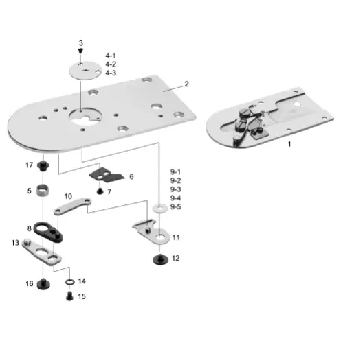 Ansamblu placa de ac pentru masini industriale de cusut Juki LK-1900A