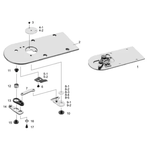 Ansamblu placa de ac pentru masini industriale de cusut Juki LK-1910; LK-1920