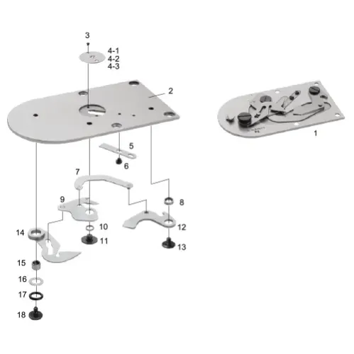 Ansamblu placa de ac pentru masini industriale de cusut Brother LK3-B430