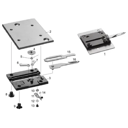 Ansamblu placa de ac pentru masini industriale de cusut Juki LZ-2290