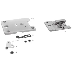 Ansamblu placa de ac pentru masini industriale de cusut Juki MB-373