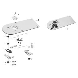 Ansamblu placa de ac pentru masini industriale de cusut Sun Star SPA/A-1306-HS