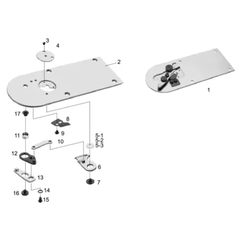 Ansamblu placa de ac pentru masini industriale de cusut Sun Star SPA/A-1306-HS