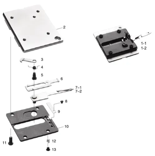 Ansamblu placa de ac pentru masini industriale de cusut Brother ZE-8560A