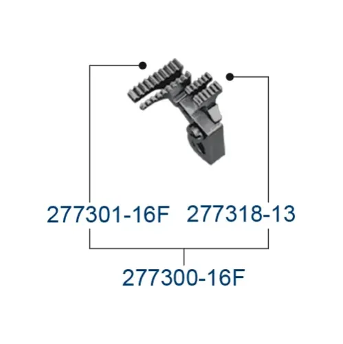 Transportor spate pentru masini industriale de surfilat Pegasus EX5204-01/223K; EX5204-02/223K