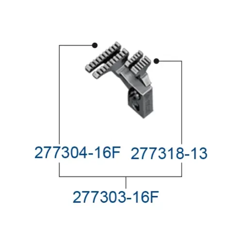 Transportor spate pentru masini industriale de surfilat Pegasus EX5204-02/223K; EX5212-02/333K; EX5214-53/333K; EX5214-53C3/333K