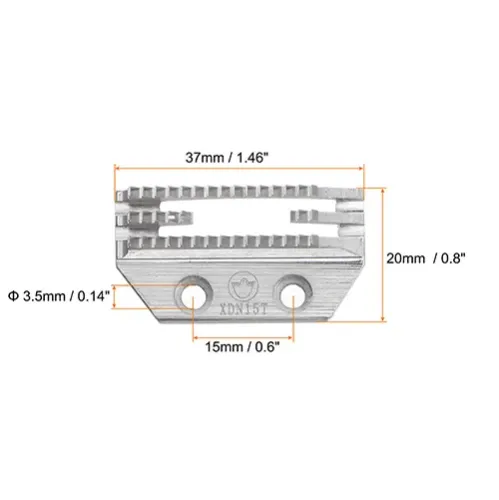 Transportor pentru masini industriale de cusut liniare simple, 15 dinti
