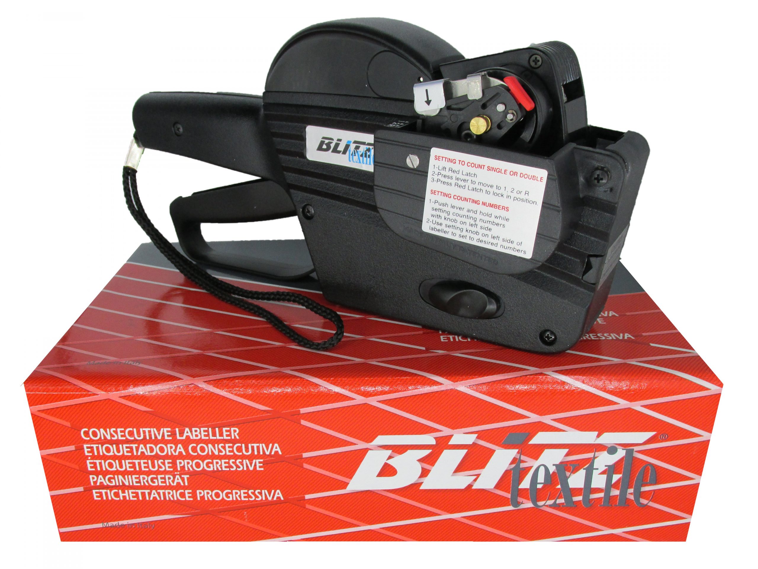 Marcator de span secvential, tiparire pe un rand, eticheta 22x12 – Blitztex 2234