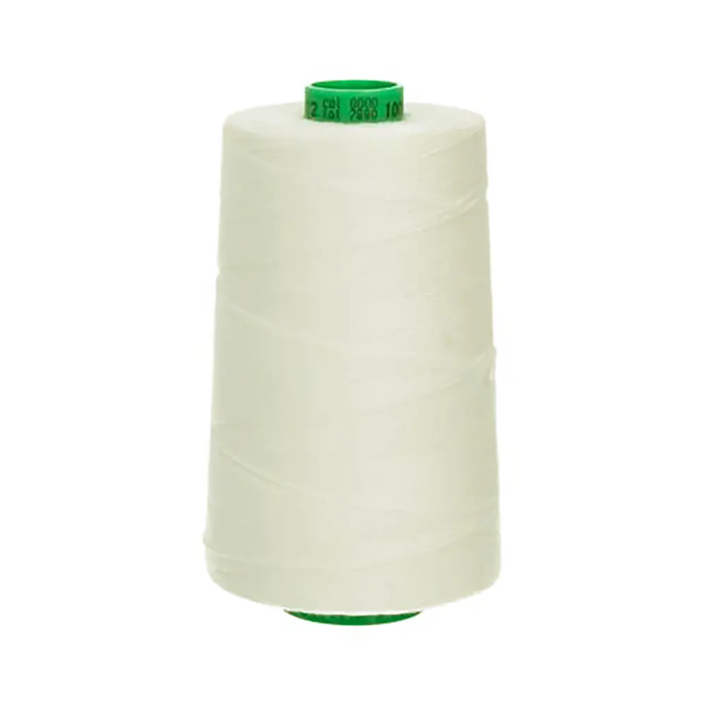 Ata de cusut 100% polyester Dunhuang, 5000 metri, grosime 120, alb natural
