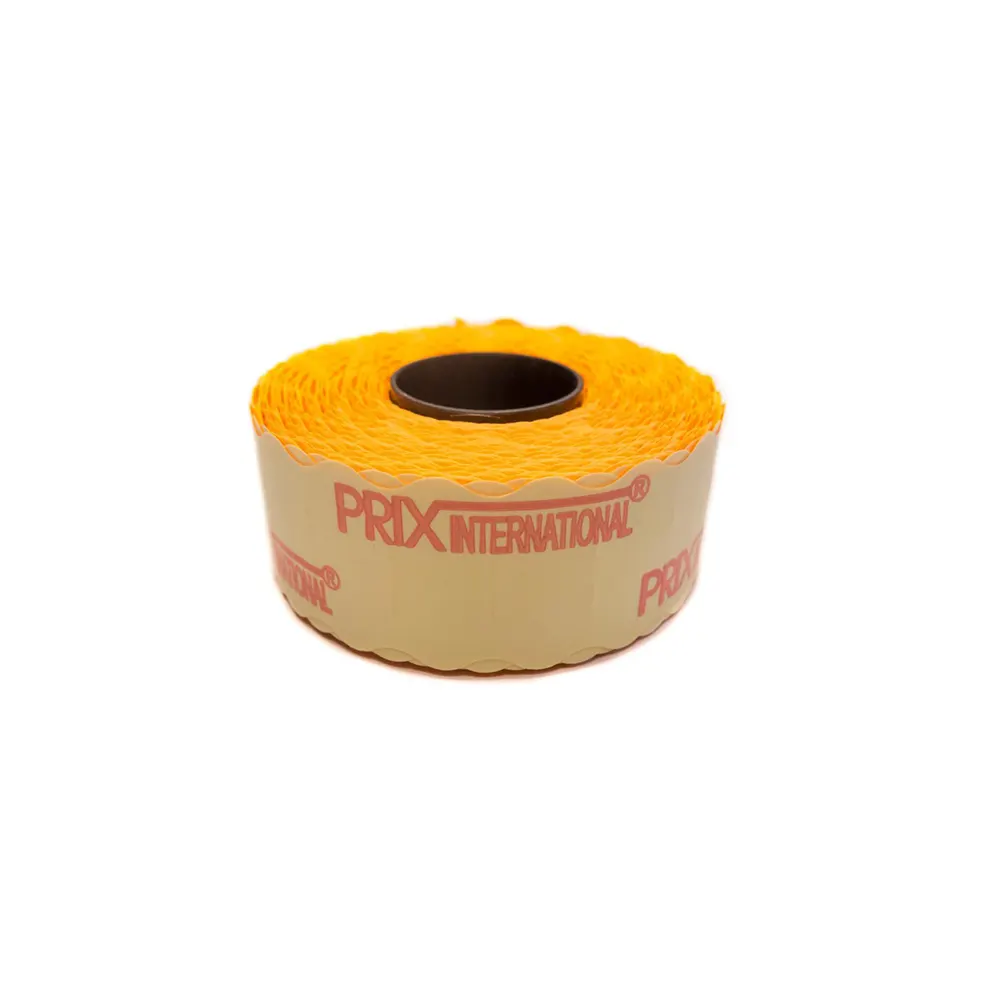 Etichete autoadezive cu adeziv permanent, dimensiune 26×12mm, colturi rotunjite, 1500 etic/rola, portocaliu fluorescent