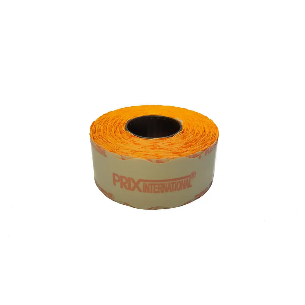 Etichete autoadezive cu adeziv permanent, dimensiune 26×16mm, colturi rotunjite, 1000 etic/rola, portocaliu fluorescent