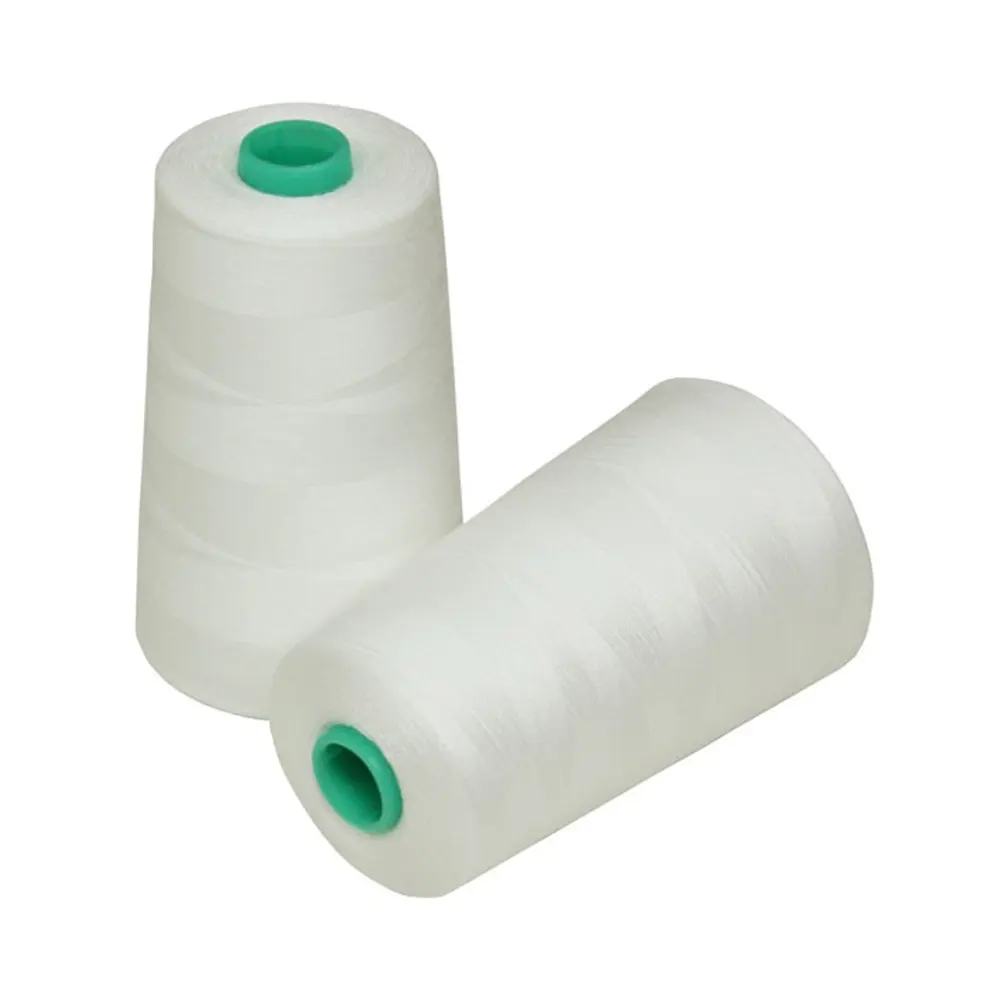 Ata de cusut 100% polyester Korali, 4.000 metri, grosime 36, alb natural